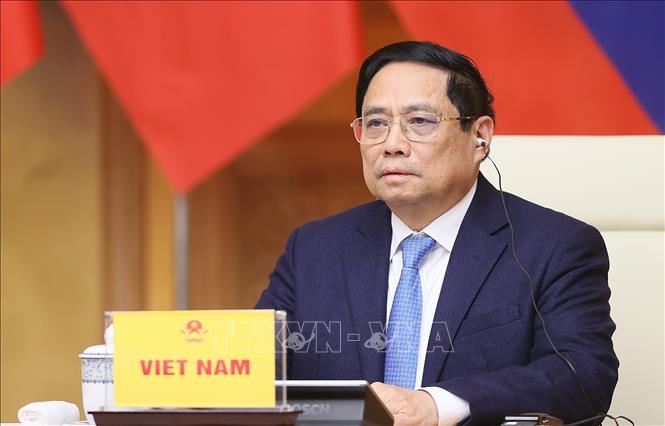 Thủ tướng Phạm Minh Chính phát biểu. Ảnh: Dương Giang-TTXVN
