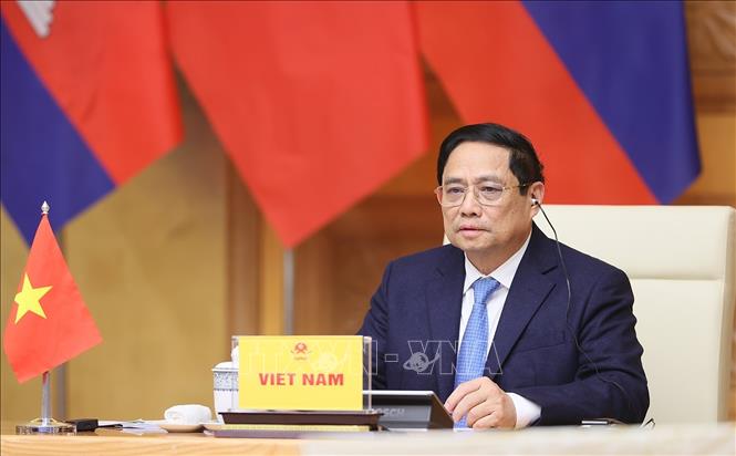 Thủ tướng Phạm Minh Chính phát biểu. Ảnh: Dương Giang-TTXVN
