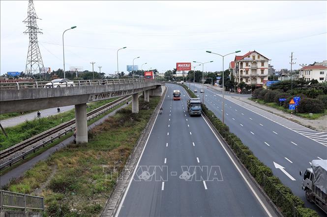 Dự án tổng mức đầu tư đầu tư hơn 840 tỷ đồng, với 9 gói thầu; hiện đã hoàn thành 5 gói thầu. Ảnh: Tuấn Anh - TTXVN