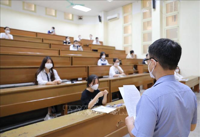 Thí sinh tham dự kỳ thi đánh giá năng lực năm 2023 của Trường Đại học Sư phạm Hà Nội (ảnh tư liệu). Ảnh: Thanh Tùng - TTXVN