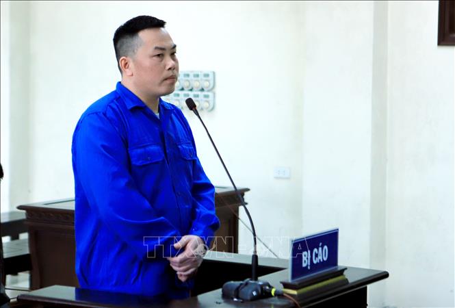 Bị cáo Trịnh Thanh Hùng tại phiên tòa. Ảnh: Thế Duyệt - TTXVN