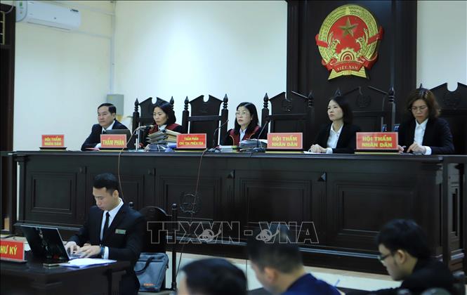 Quang cảnh phiên tòa. Ảnh: Thế Duyệt - TTXVN