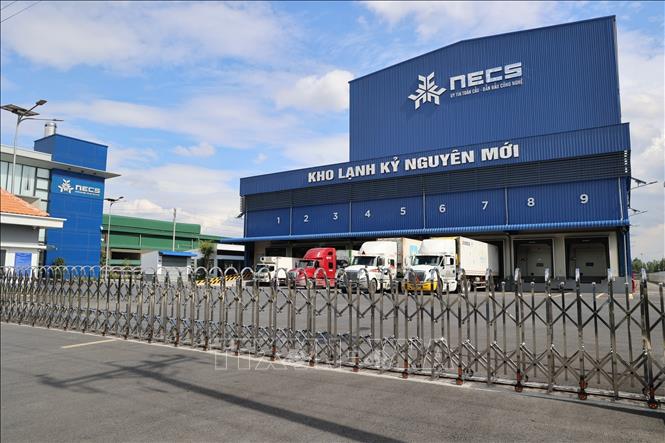 The cold storage of New Era Group at the Phu An Thanh IP, Ben Luc district. VNA Photo: Minh Hưng