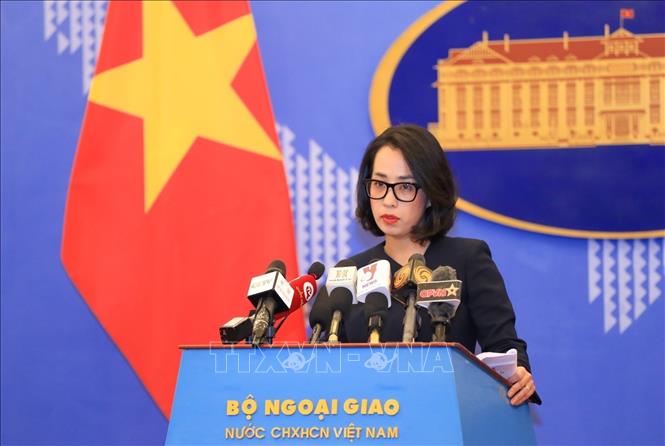 Người Phát ngôn Bộ Ngoại giao Phạm Thu Hằng. Ảnh: TTXVN phát