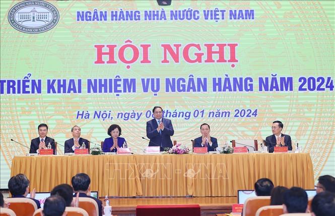 Prime Minister Pham Minh Chinh at the conference. VNA Photo: Dương Giang
