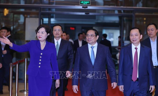 Prime Minister Pham Minh Chinh at the conference. VNA Photo: Dương Giang