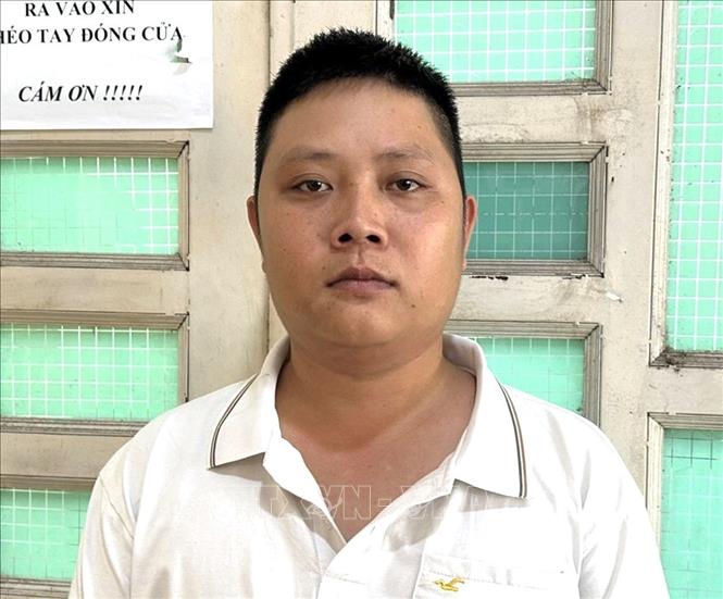 Đối tượng Nguyễn Công Hậu. Ảnh: TTXVN phát