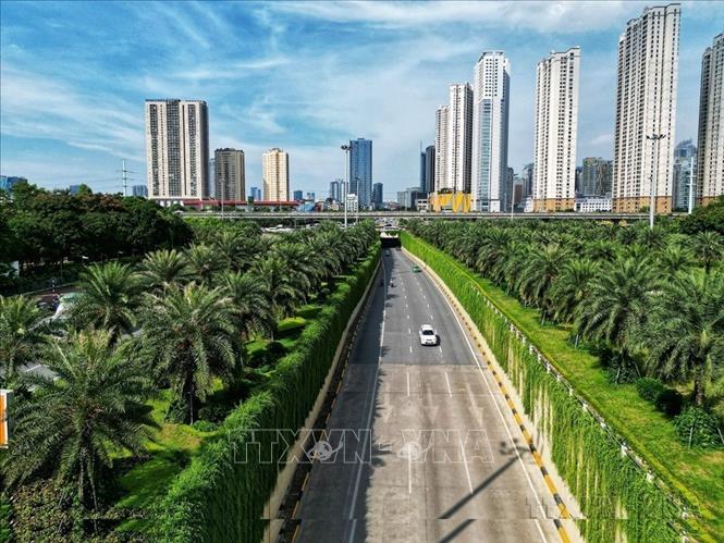 Hội nhập WTO và các FTA tạo động lực mạnh mẽ để giúp Việt Nam phát triển kinh tế, đồng thời mang lại cho người dân cuộc sống tốt đẹp hơn. Trong ảnh: Thành phố Hà Nội đang nỗ lực trồng cây xanh nhằm cải thiện môi trường, vừa giúp giảm khói bụi, tiếng ồn, vừa nâng cao mỹ quan đô thị. Ảnh: TTXVN