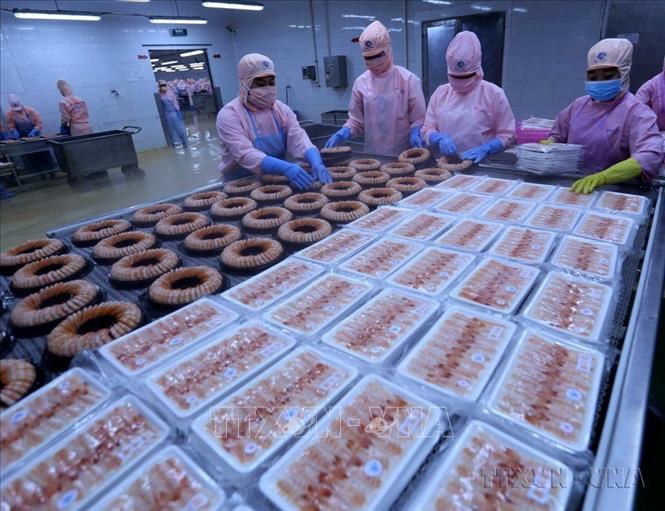 Việt Nam là nhà cung cấp có uy tín, chất lượng nhiều sản phẩm cho thị trường Indonesia như gạo, cà phê, cao su, thủy sản, hàng dệt may, giày dép, điện thoại di động và linh kiện, sắt thép, vật liệu xậy dựng... Ảnh: Vũ Sinh - TTXVN
