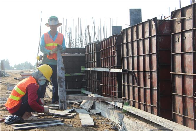 2 Khu tái định cư phục vụ cao tốc dự kiến hoàn thành vào tháng 5/2024. Ảnh: Nguyễn Hằng - TTXVN 