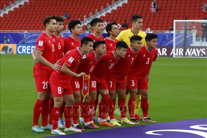 Đội hình xuất phát của đội tuyển Việt Nam. Ảnh: AFP/TTXVN