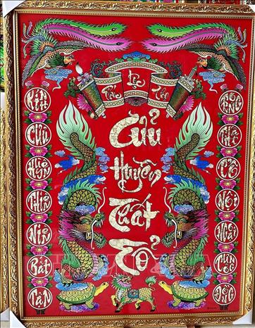 Tranh phủ kim tuyến 