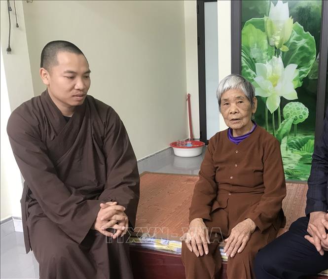 Chùa Đồng trở thành mái ấm cho hàng chục cụ già cô đơn. Ảnh: Tiến Vĩnh - TTXVN