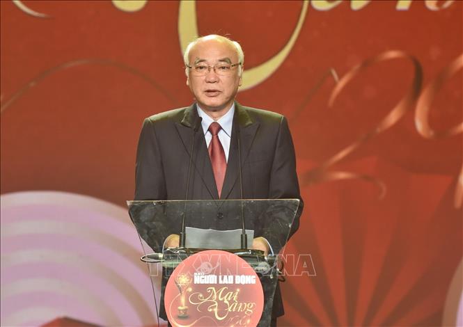 Ông Phan Nguyễn Như Khuê, Trưởng ban Tuyên giáo Thành ủy Thành phố Hồ Chí Minh phát biểu tại buổi lễ. Ảnh: Thu Hương - TTXVN