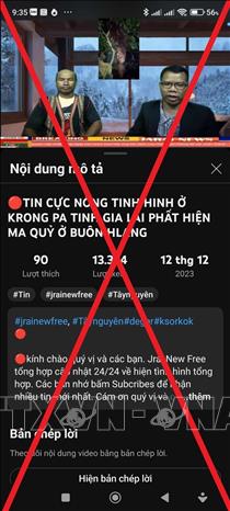 Hai đối tượng lưu vong tại Thái Lan là Siu Thoan và Ksor Non thực hiện clip đăng tải nội dung xuyên tạc, sai sự thật. Ảnh: Cơ quan công an cung cấp