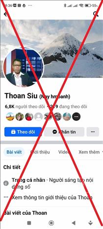 Facebook của đối tượng Siu Thoan. Ảnh: Cơ quan công an cung cấp