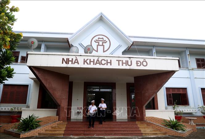 Nhà khách Thủ đô trên đảo Trường Sa. Ảnh: Hồng Đạt - TTXVN
