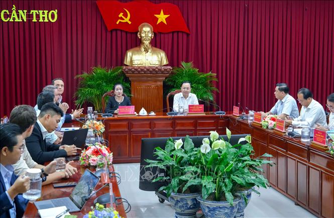 Quang cảnh buổi làm việc. Ảnh: Thanh Liêm - TTXVN