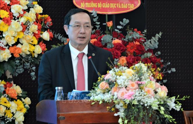 Minister of Science and Technology Huynh Thanh Dat speaks at the event. VNA Photo: Văn Dũng