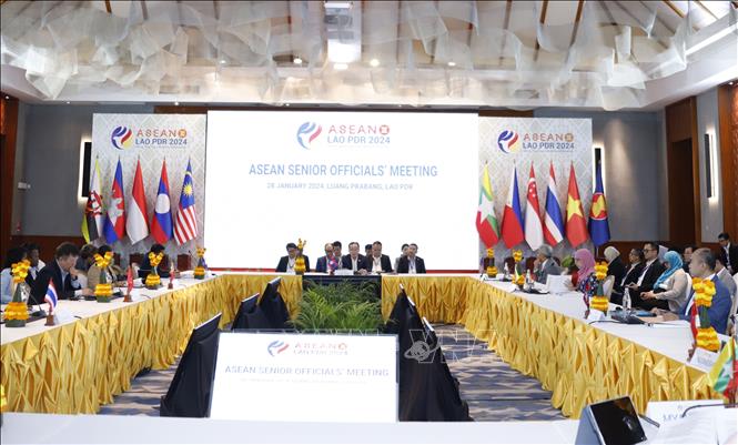 Quang cảnh Hội nghị. Ảnh: Phạm Kiên - PV TTXVN tại Lào