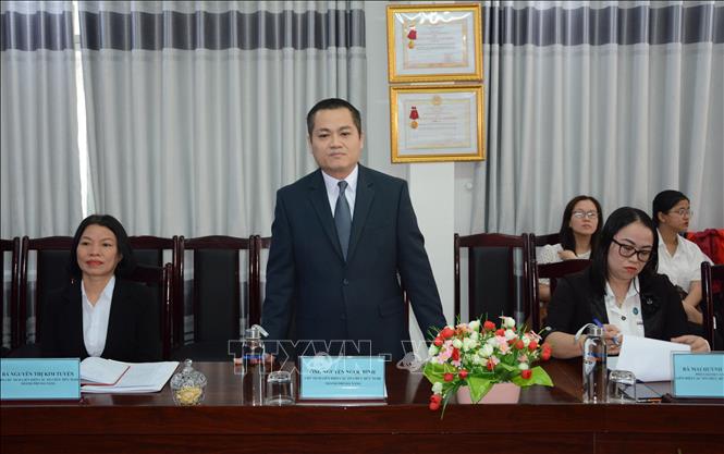 Ông Nguyễn Ngọc Bình, Chủ tịch Liên hiệp các tổ chức hữu nghị thành phố Đà Nẵng phát biểu. Ảnh: Văn Dũng - TTXVN
