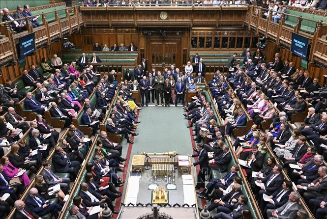 Toàn cảnh phiên họp Hạ viện Anh tại thủ đô London. Ảnh: AFP/TTXVN