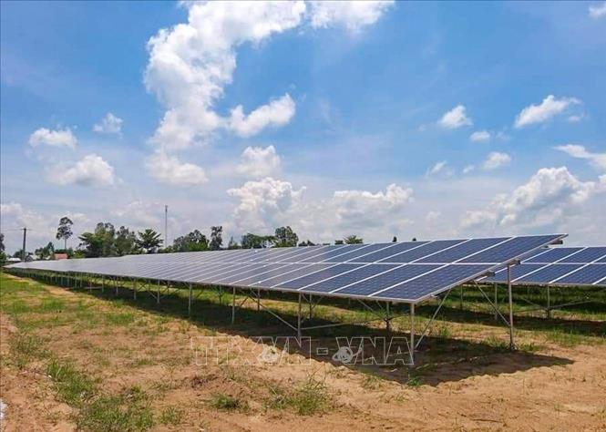 A farm using solar energy in Kien Giang province. VNA/Photo by courtesy