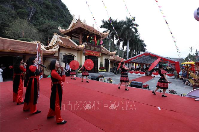 Lễ hội Chùa Tam Thanh 2024. Ảnh: Anh Tuấn – TTXVN