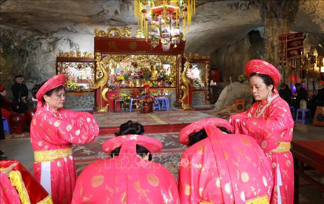 Tế lễ tại Lễ hội Chùa Tam Thanh năm 2024. Ảnh: Anh Tuấn – TTXVN