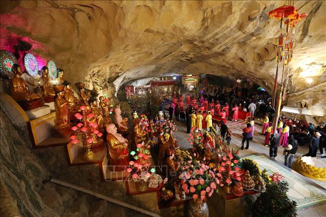 Tế lễ tại Lễ hội Chùa Tam Thanh năm 2024. Ảnh: Anh Tuấn – TTXVN