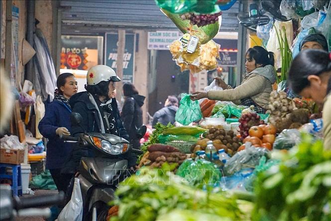 Shopping at traditional markets are an indispensable part of Vietnamsese housewives. VNA Photo: Khánh Hòa