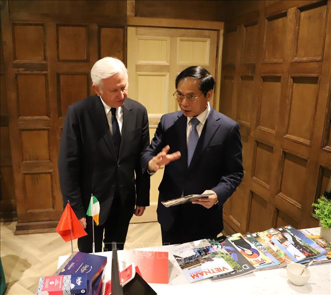 Honorary Consul of Vietnam in Dublin Patrick Gerard McKillen meets Honorary Consul of Vietnam in Dublin Patrick Gerard McKillen. VNA Photo: Phong Hà