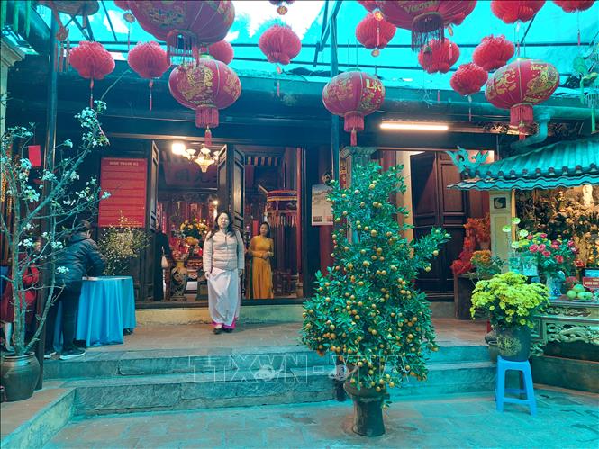 Vẻ trầm mặc của đình Thanh Hà trong khu Phố cổ Hà Nội. Ảnh: Đinh Thuận - TTXVN