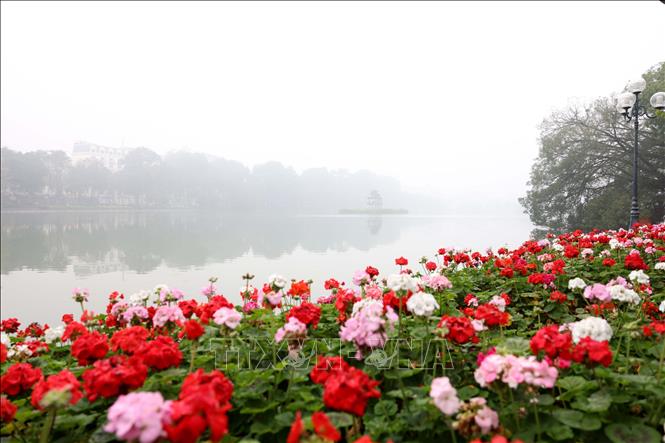 Với người dân Hà Nội, mỗi mùa đi qua Hồ Gươm luôn tạo nên vẻ đẹp của riêng mình. Ảnh: Nhật Anh - TTXVN