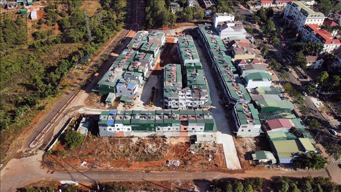 Dự án nhà ở xã hội tại phường Nghĩa Tân, thành phố Gia Nghĩa của Công ty TNHH ESG Viet land là dự án nhà ở xã hội duy nhất của tỉnh Đắk Nông hiện nay. Ảnh: Hưng Thịnh – TTXVN