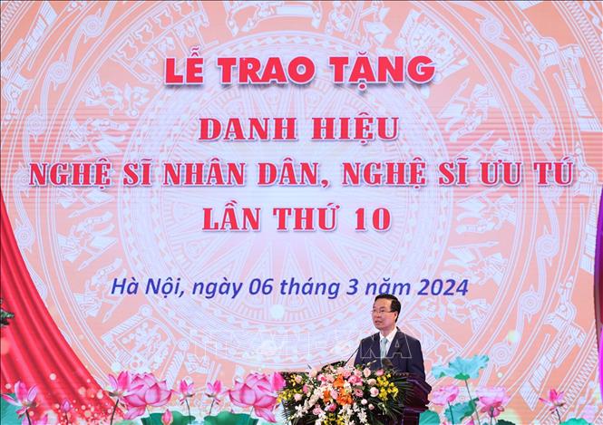 Chủ tịch nước Võ Văn Thưởng phát biểu. Ảnh: Thống Nhất – TTXVN
