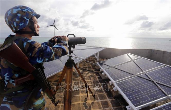 Trận chiến Gạc Ma thức tỉnh trái tim người Việt về nhiệm vụ thiêng liêng bảo vệ chủ quyền biển, đảo của Tổ quốc. Ảnh: Trần Việt - TTXVN