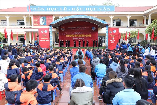 Quang cảnh Chương trình “Tháng Ba biên giới” năm 2024. Ảnh: Anh Tuấn – TTXVN