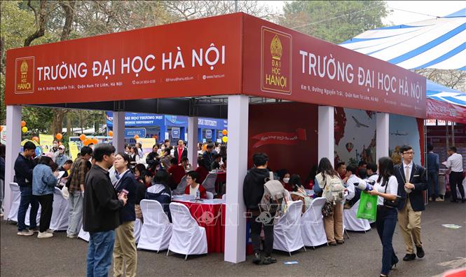 Gian tư vấn của trường đại học Hà Nội. Ảnh: Thanh Tùng - TTXVN 