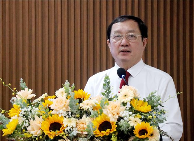 Bộ trưởng Bộ Khoa học và Công nghệ Huỳnh Thành Đạt phát biểu. Ảnh: Thu Hiền - TTXVN