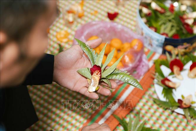 Trầu cánh phượng được người dân lưu giữ đến tận bây giờ và luôn hiện diện trong các canh hát Quan họ. Ảnh: Đoàn Công Vũ - TTXVN phát