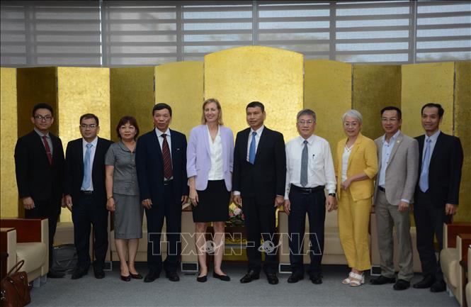 Đại biểu tham gia buổi làm việc giữa UBND thành phố Đà Nẵng và Tổng lãnh sự Hoa Kỳ tại thành phố Hồ Chí Minh. Ảnh: Văn Dũng-TTXVN