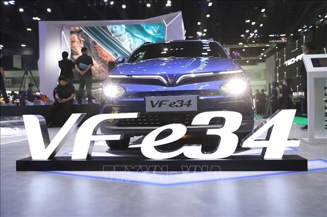 VF e34 model at the BIMS 2024. VNA Photo: Đỗ Sinh