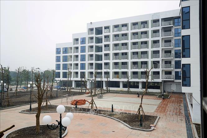 A underway social housing project in Dong Van 4 IP, the northern province of Ha Nam. VNA Photo: Tuấn Anh 