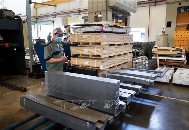 Production of the Global Powersports Manufacturing Incorporation at the Giang Dien IP, Trang Bom district. VNA Photo: Hồng Đạt