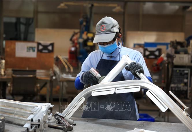 The province’s industrial production index in the first quarter of 2024 rose by 5.1% over the same period last year. VNA Photo: Hồng Đạt 