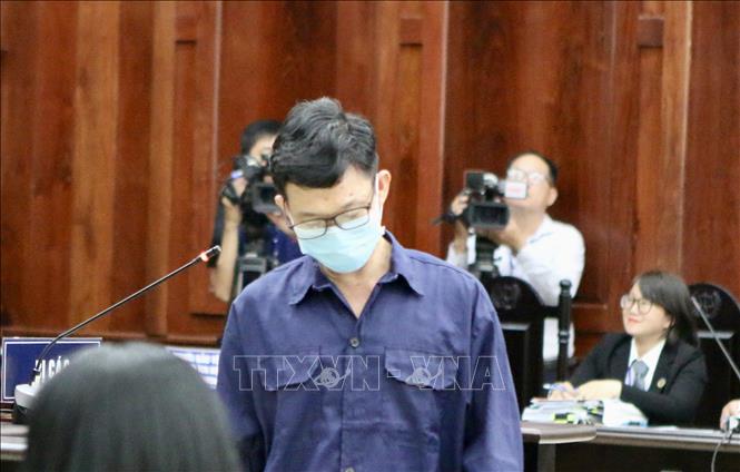 Bị cáo Đặng Anh Quân (giảng viên Trường đại học Luật Thành phố Hồ Chí Minh) tại phiên Toà phúc thẩm sáng 4/4. Ảnh: Thanh Vũ - TTXVN 