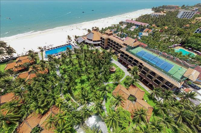 Không gian nghỉ dưỡng Seahorse Resort & Spa (Mũi Né, Phan Thiết). Ảnh: Hồng Đạt - TTXVN
