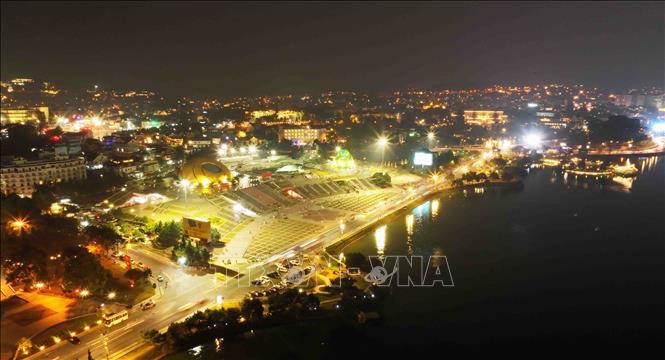 Da Lat city at night. VNA Photo: Vũ Sinh