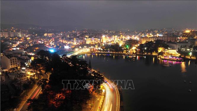 Da Lat city at night. VNA Photo: Vũ Sinh